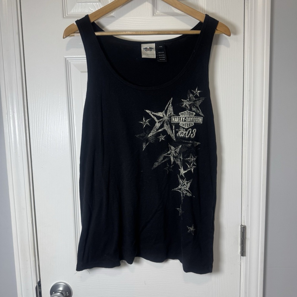 Harley Davidson‎ Black Tank Top Women's 2x